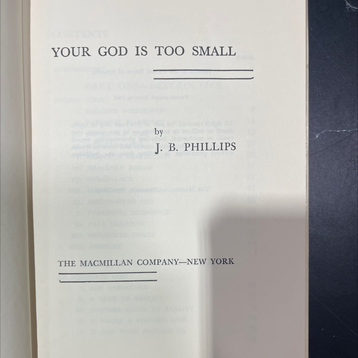 your god is too small book, by j. b. phillips, 2000 Hardcover image 2
