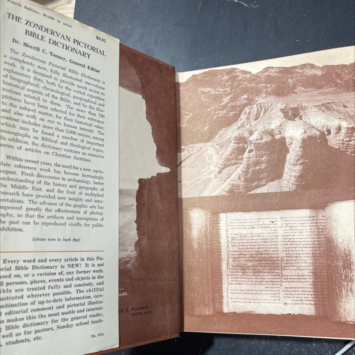 zondervan pictorial bible dictionary book, by merrill c. tenney, 1964 Hardcover image 4