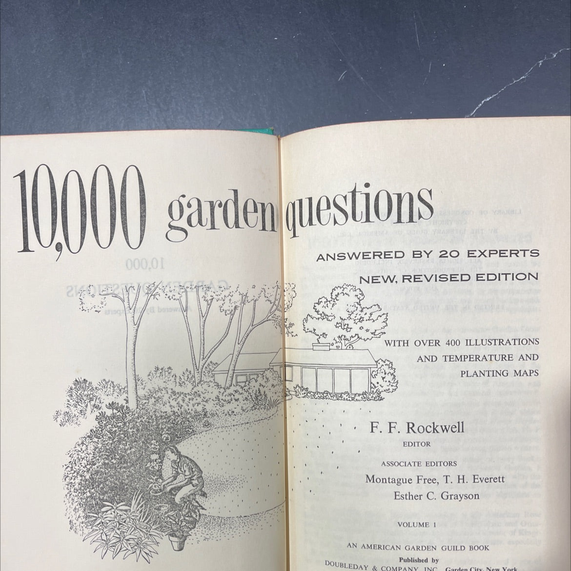 10,000 garden questions answered by 20 experts new revised edition book, by F. F. Rockwell, 1959 Hardcover image 2