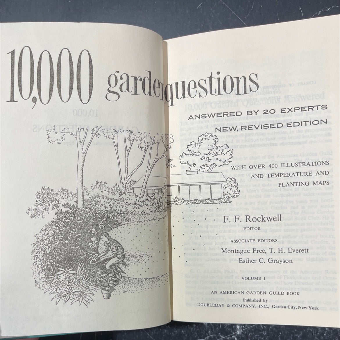 10,000 garden questions answered book, by F. F. Rockwell, 1959 Hardcover image 2