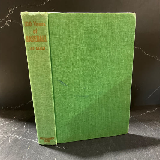 100 years of baseball book, by lee allen, 1950 Hardcover image 1