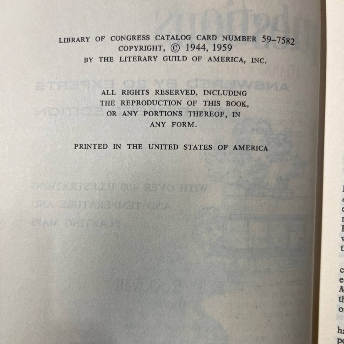 10000 garden questions answered by 20 experts new revised edition book, by F. F. Rockwell, 1959 Hardcover image 3