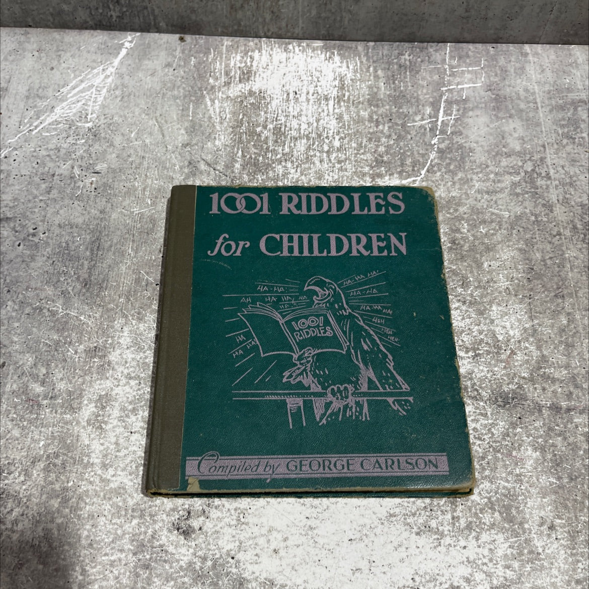 1001 riddles for children book, by george l. carlson, 1949 Hardcover image 1
