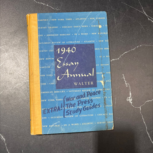 1940 essay annual a yearly collection of significant essays personal critical controversial and humorous book, by Erich image 1