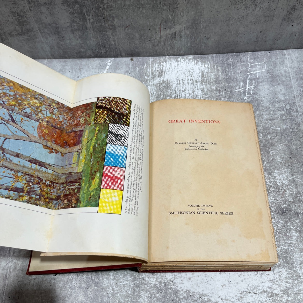 2 great inventions book, by charles greeley abbot, 1934 Hardcover image 2