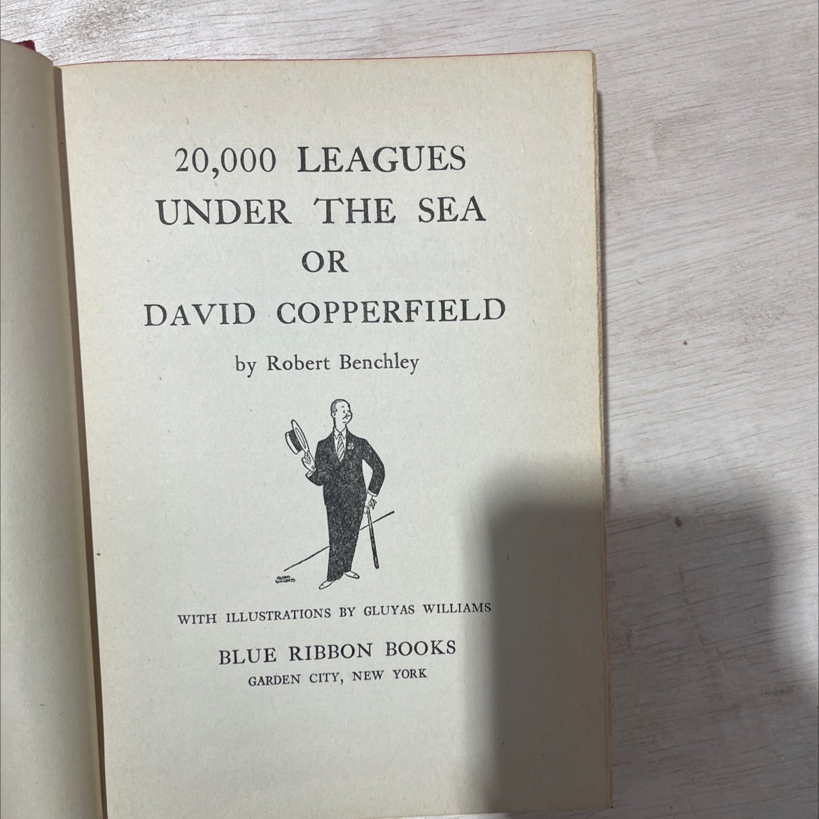 20,000 leagues under the sea or david copperfield book, by Robert Benchley, 1946 Hardcover, Vintage image 2