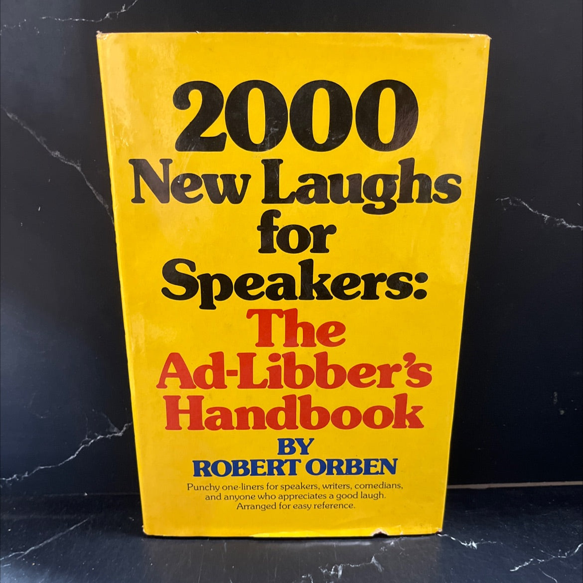 2000 new laughs for speakers book, by Robert Orben, 1978 Hardcover image 1