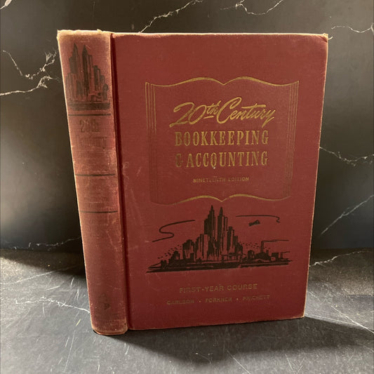 20th century bookkeeping and accounting book, by paul a. carlson, hamden l. forkner, alva leroy prickett, 1947 Hardcover image 1