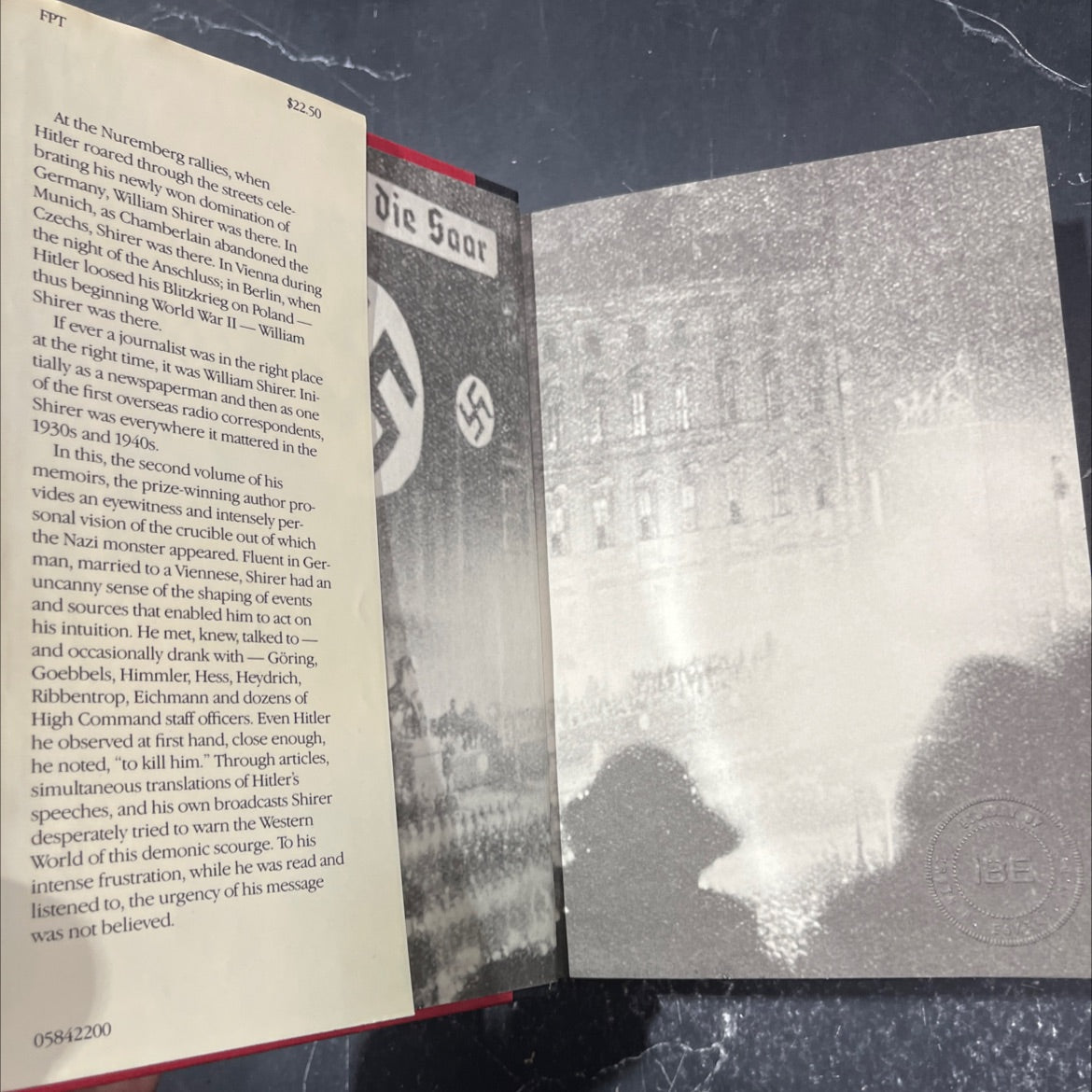 20th century journey volume ii nightmare years 1930-1940 book, by William L. Shirer, 1984 Hardcover image 4