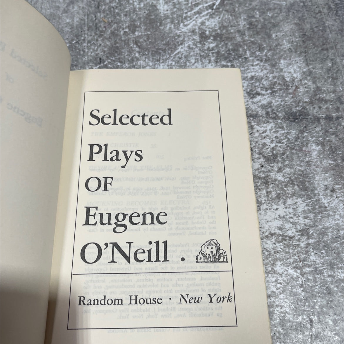 30 selected plays of eugene o'neill book, by eugene o'neill, 1967 Hardcover image 2