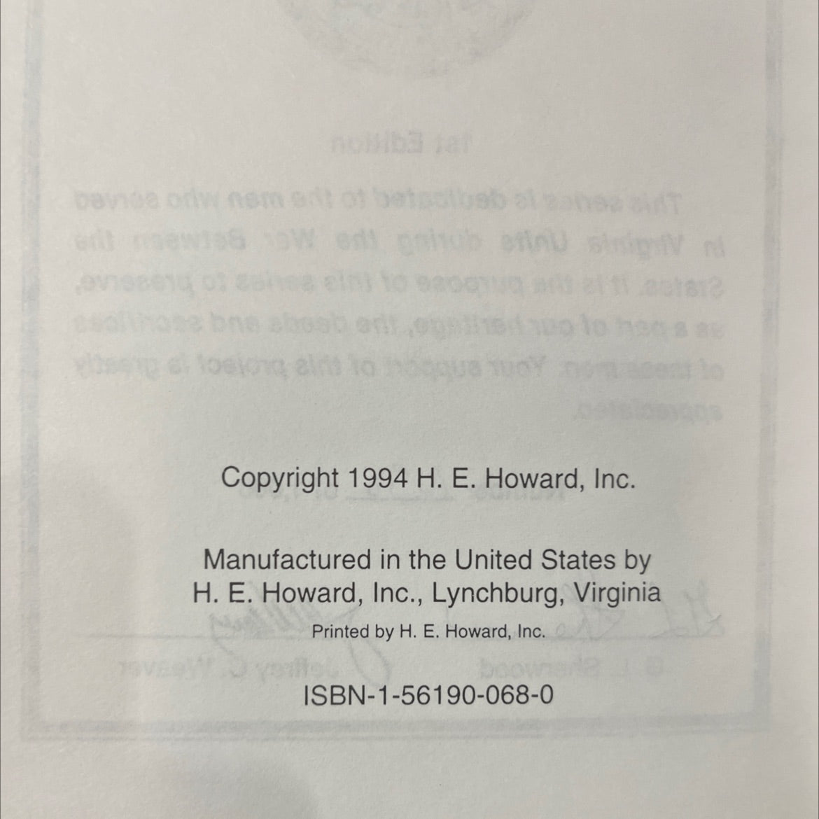 59th virginia infantry book, by jeffrey c. weaver, 1994 Hardcover image 3