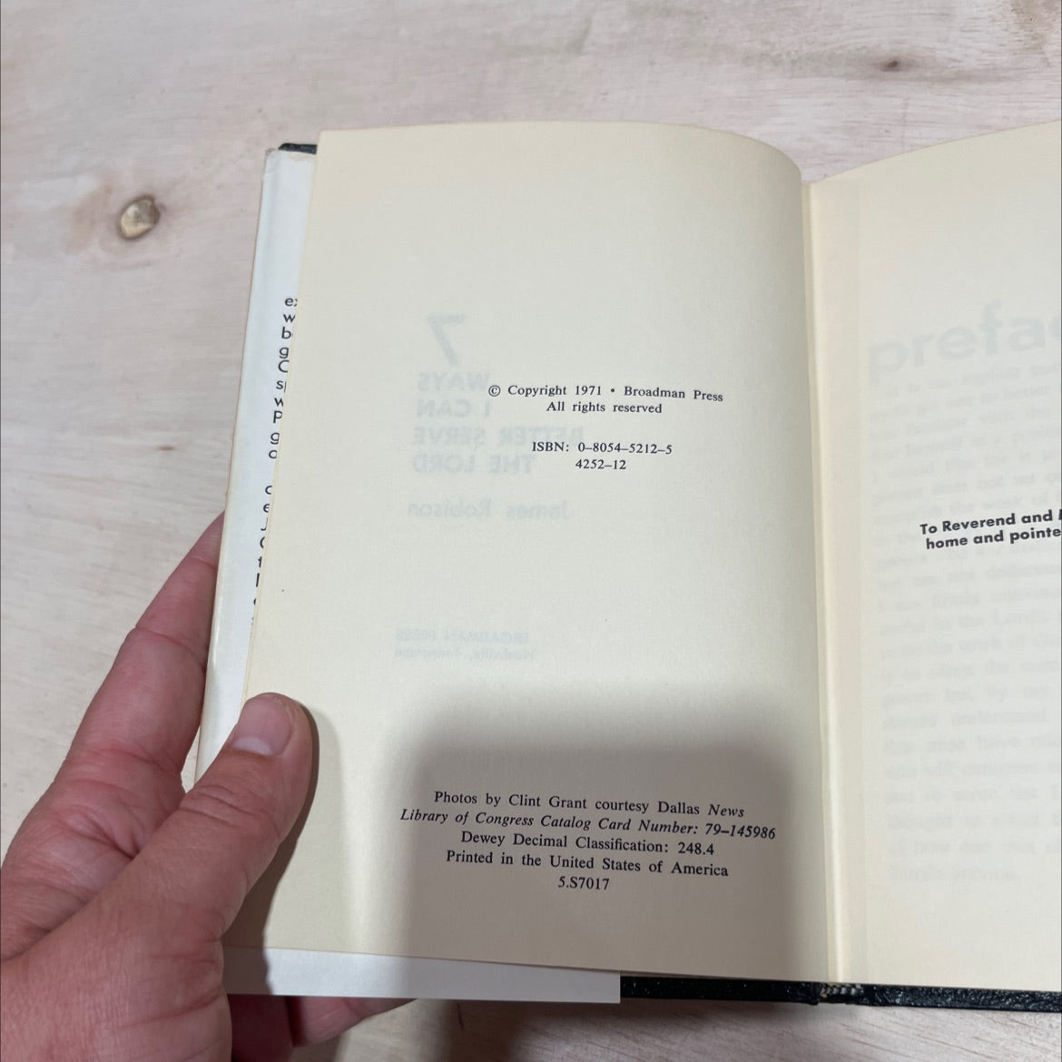 7 ways i can better serve the lord book, by James Robison, 1971 Hardcover image 3