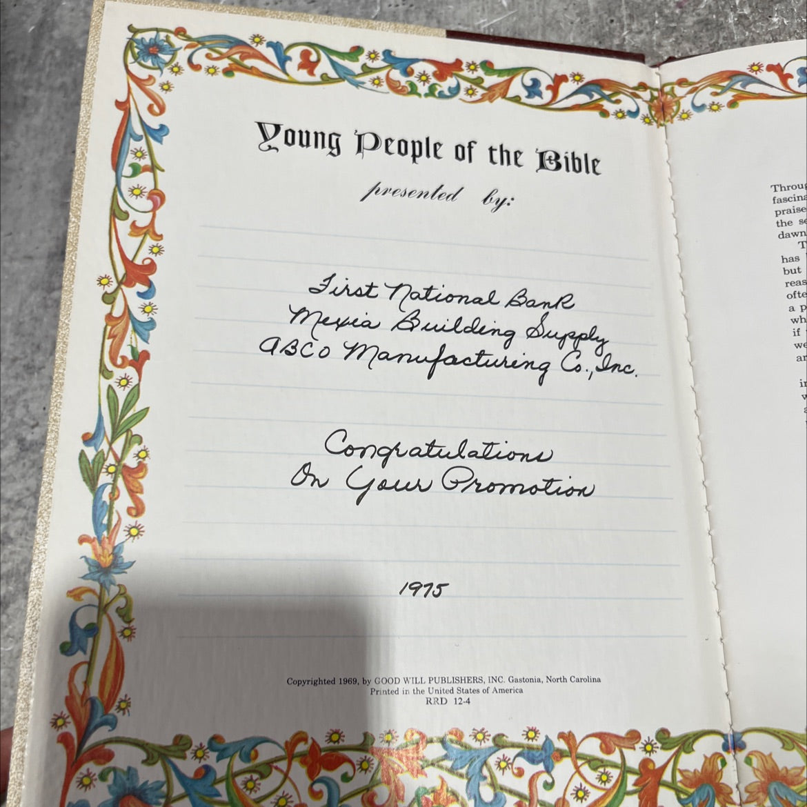 73 young people of the bible book, by unknown, 1975 Hardcover image 2