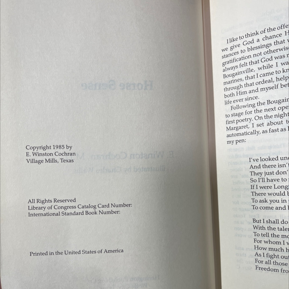 808 coc horse sense book, by E. Winston Cochran, M.D., 1985 Hardcover image 3