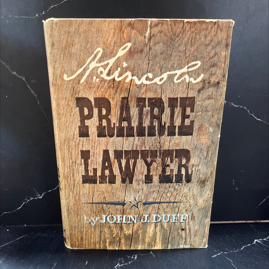 a. lincoln prairie lawyer book, by john j. duff, 1960 Hardcover image 1