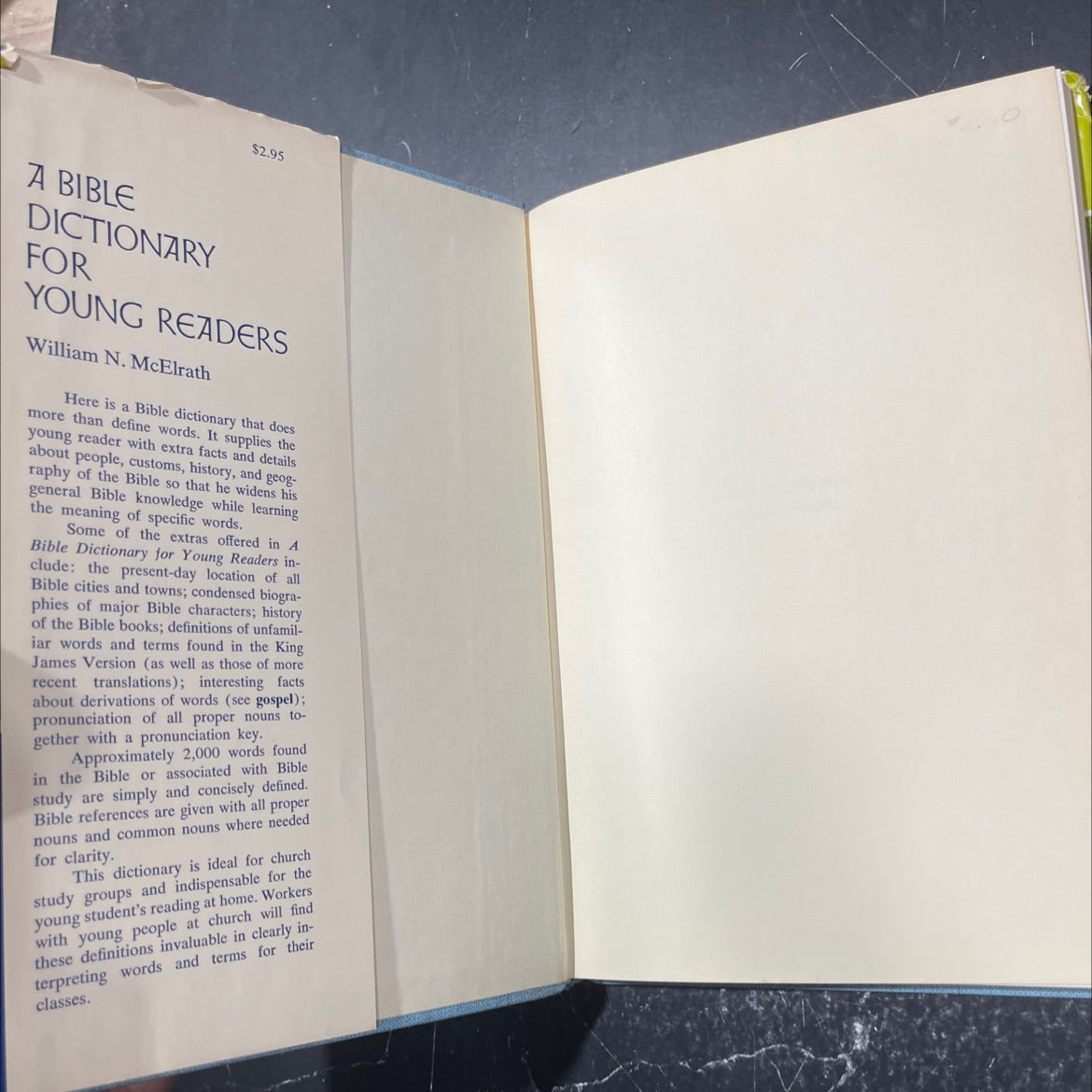 a bible dictionary for young readers book, by william n. mcelrath, 1965 Hardcover image 4