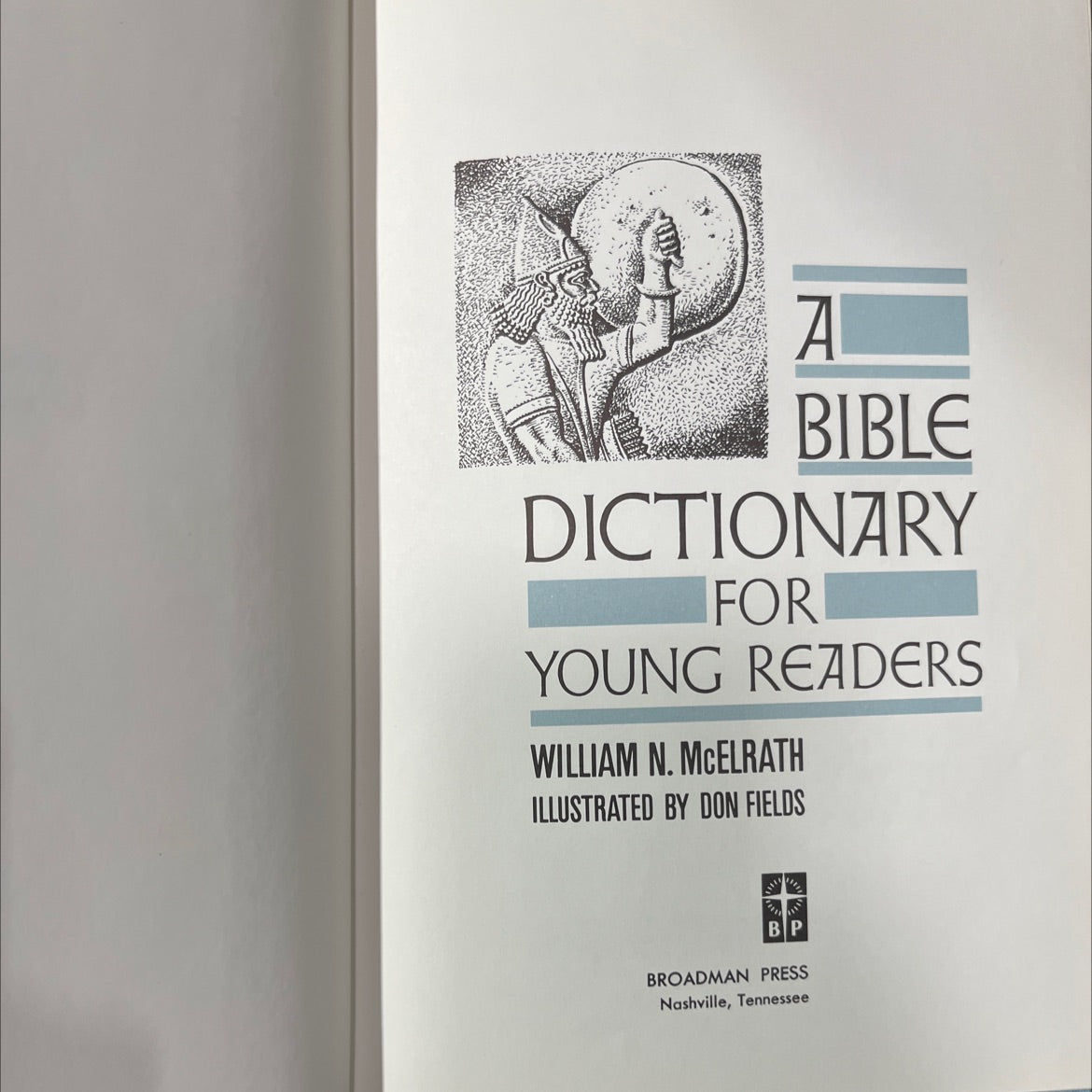 a bible dictionary for young readers book, by william n. mcelrath, 1965 Hardcover image 2