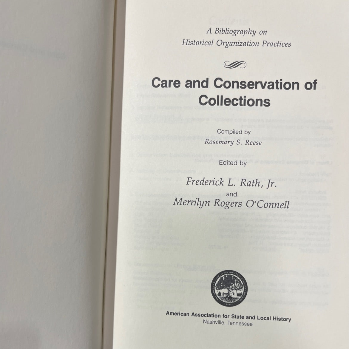 a bibliography on historical organization practices care and conservation of collections book, by rosemary s. reese, image 2