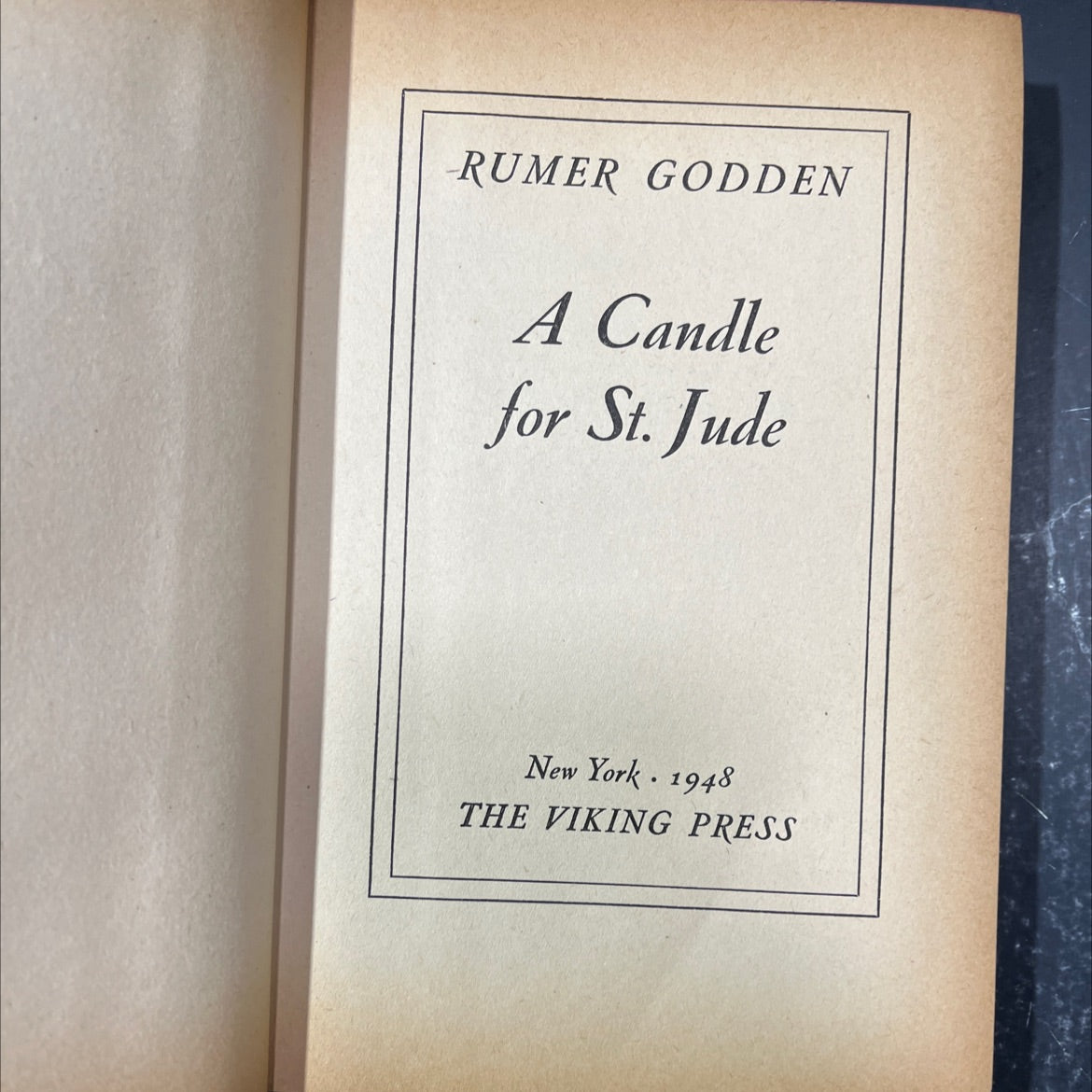 a candle for st. jude book, by rumer godden, 1948 Hardcover image 2