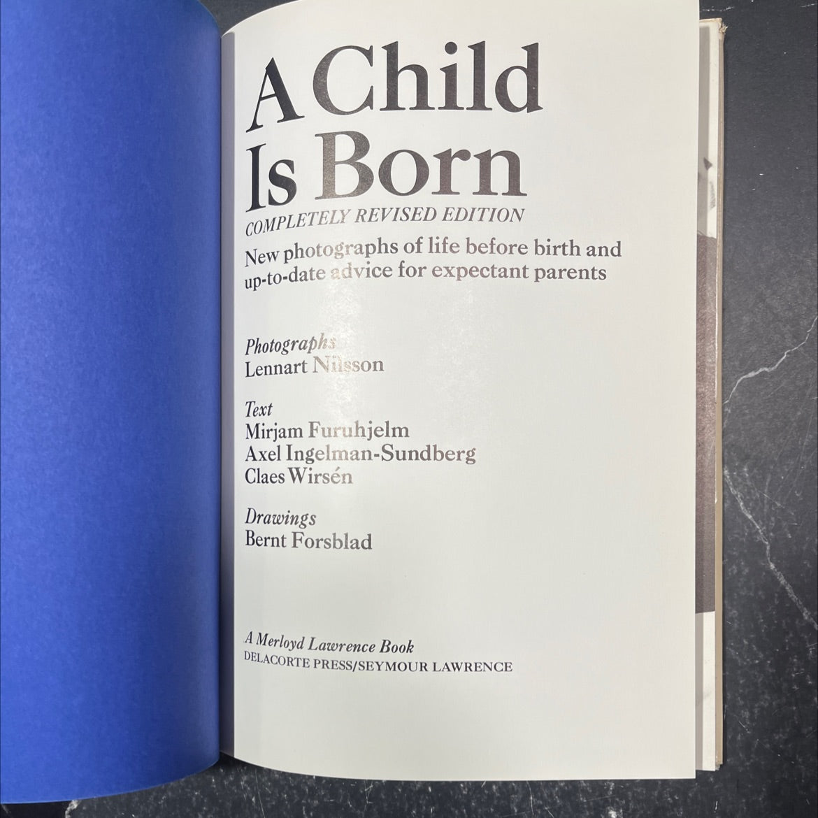 a child is born book, by lennart nilsson, mirjam furuhjelm, axel ingelman-sundberg, claes wirsén, 1976 Hardcover image 2
