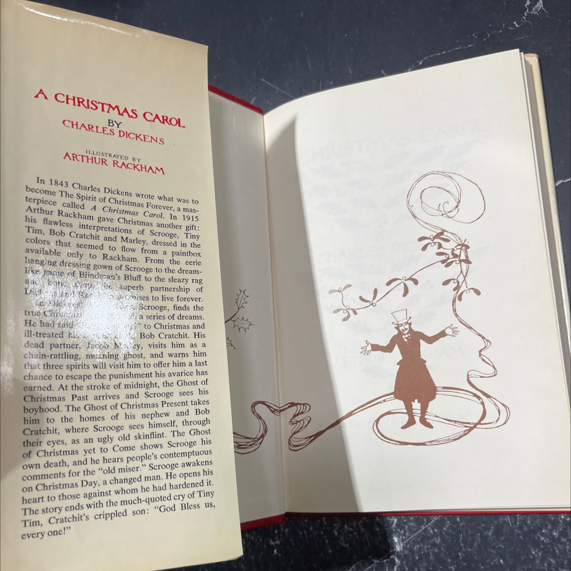 a christmas carol book, by charles dickens, 1977 Hardcover image 4