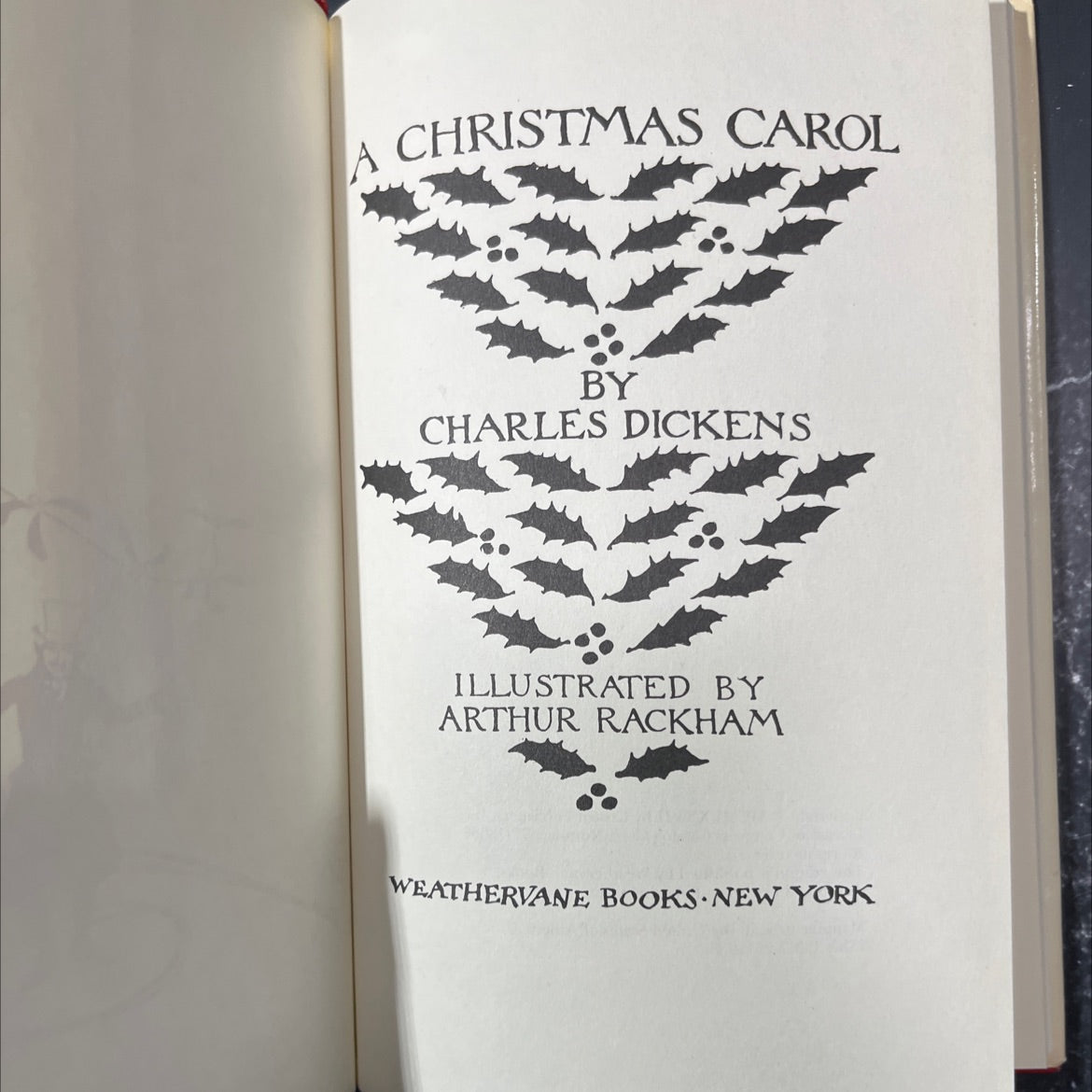 a christmas carol book, by charles dickens, 1977 Hardcover image 2