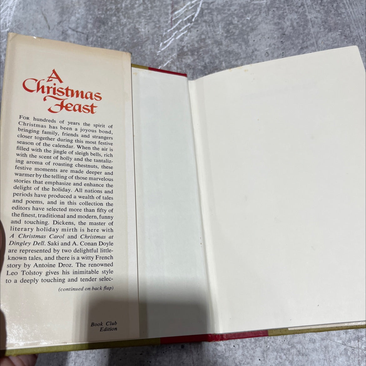 a christmas feast book, by various, 1976 Hardcover image 4
