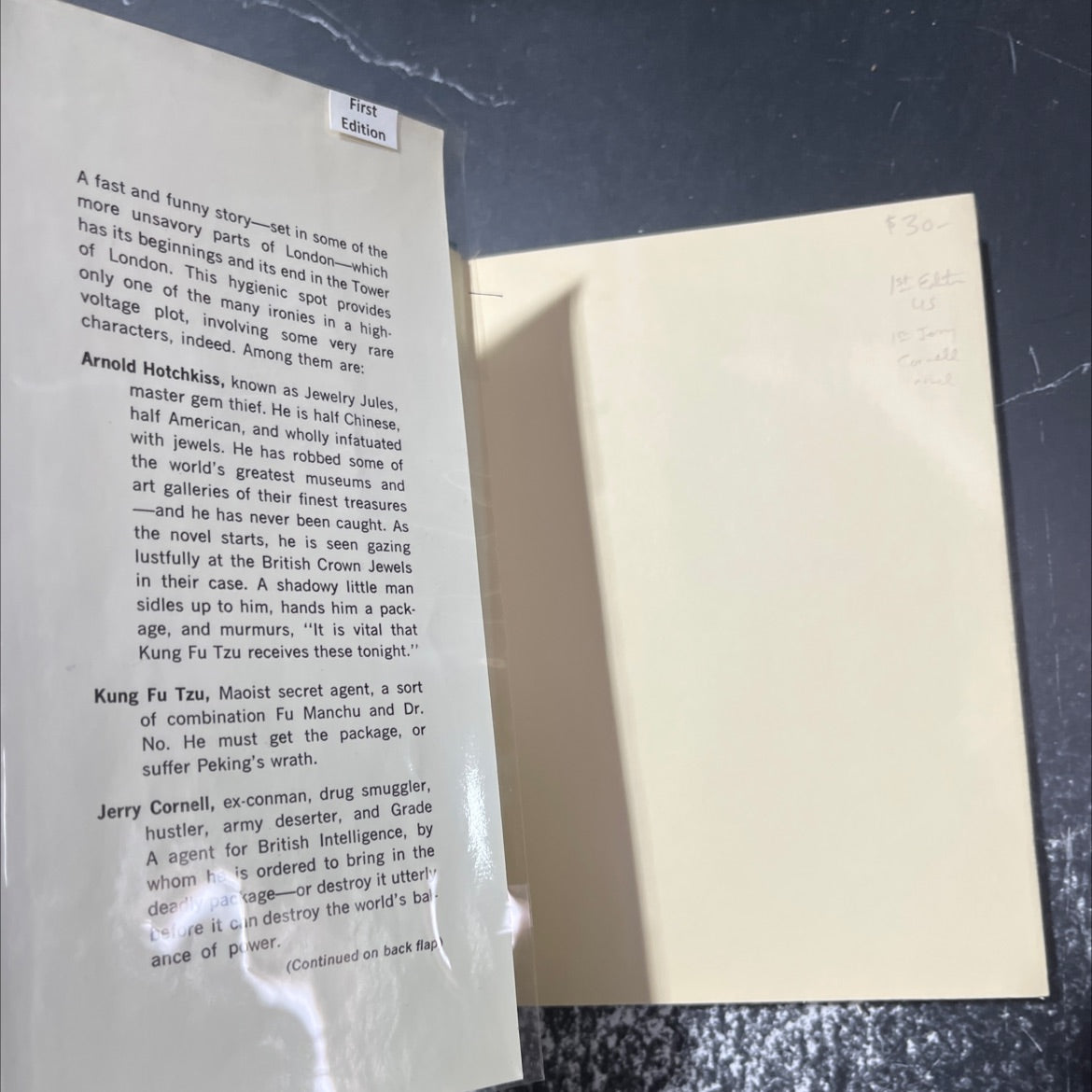 a cock robin mystery the chinese agent book, by michael moorcock, 1970 Hardcover image 4