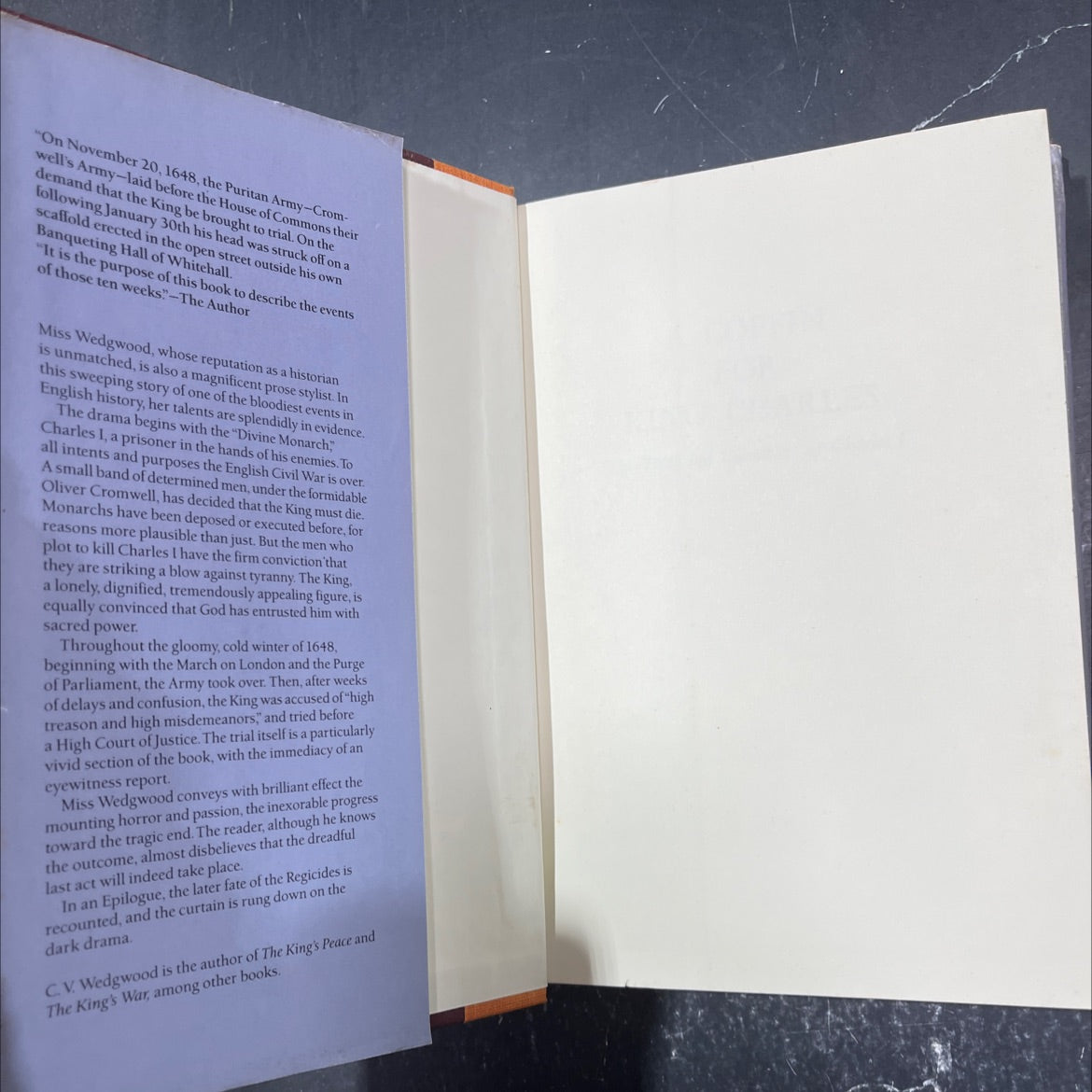 a coffin for king charles book, by c. v. wedgwood, 1964 Hardcover image 4