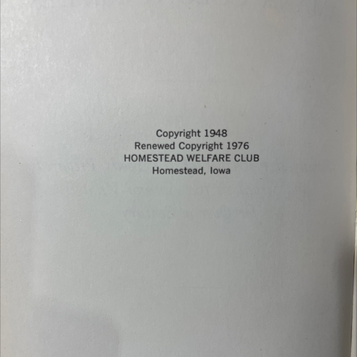 a collection of traditional amana colony recipes book, by ladies auxiliary of the homestead welfare club, 1976 Hardcover image 3