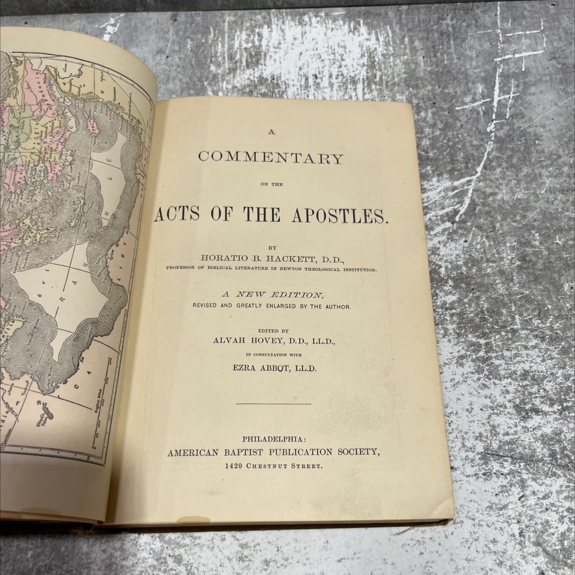 a commentary on the acts of the apostles book, by horatio b. hackett, 1882 Hardcover image 2