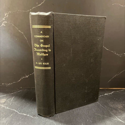 a commentary on the gospel according to matthew book, by h. leo boles, 1967 Hardcover image 1