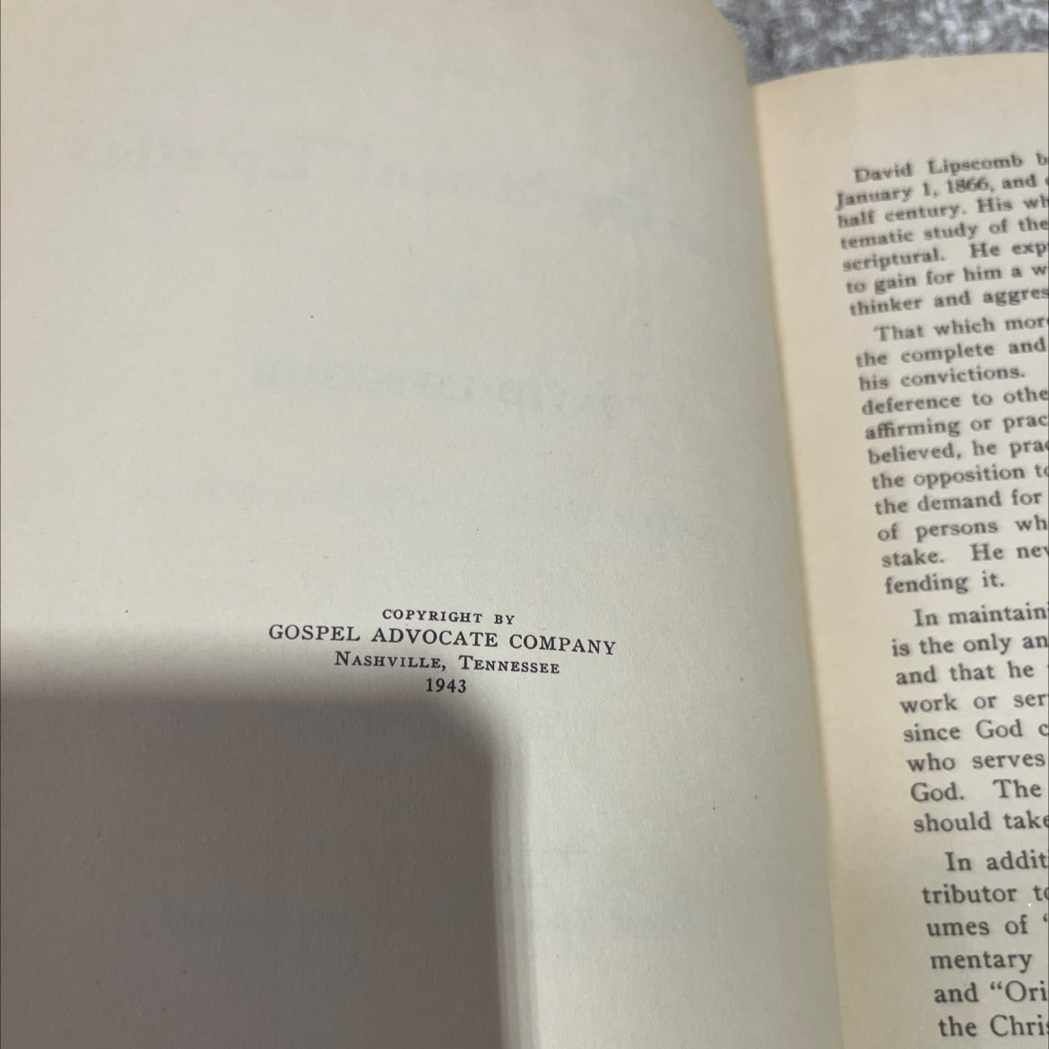 a commentary on the new testament epistles book, by david lipscomb, 1959 Hardcover image 3