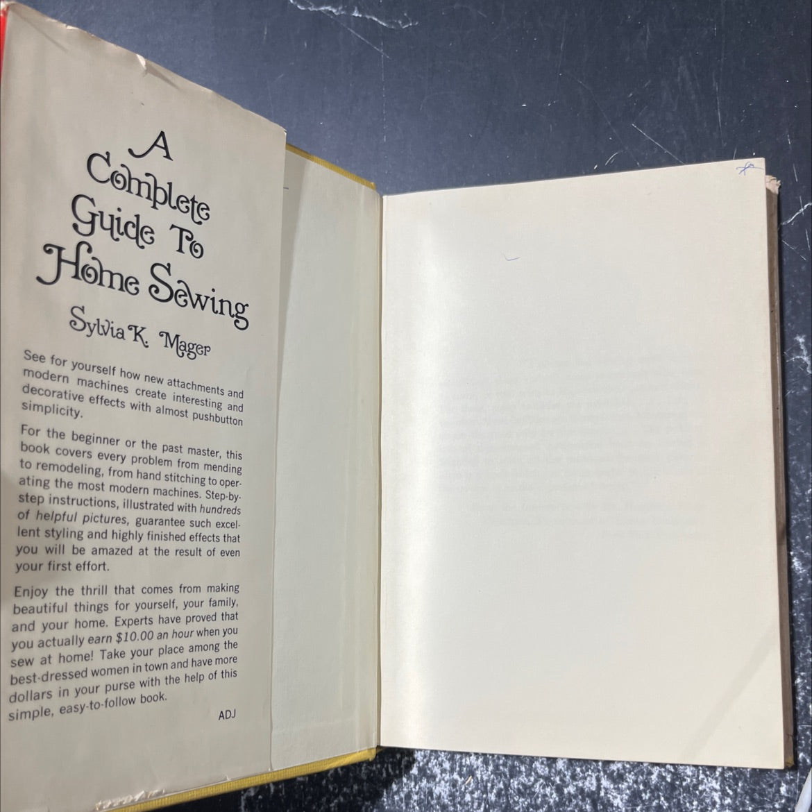 a complete guide to home sewing book, by sylvia k. mager, 1952 Hardcover image 4