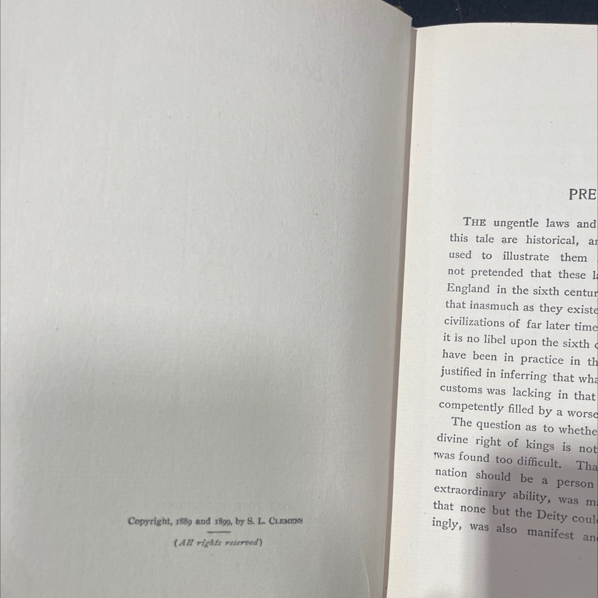 a connecticut yankee in king arthur's court book, by mark twain, 1906 Hardcover image 3