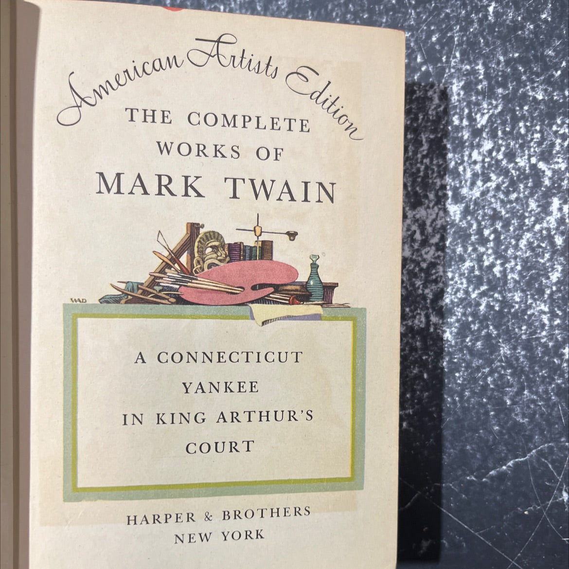 a connecticut yankee in king arthur's court book, by samuel l. clemens, 1917 Hardcover image 2