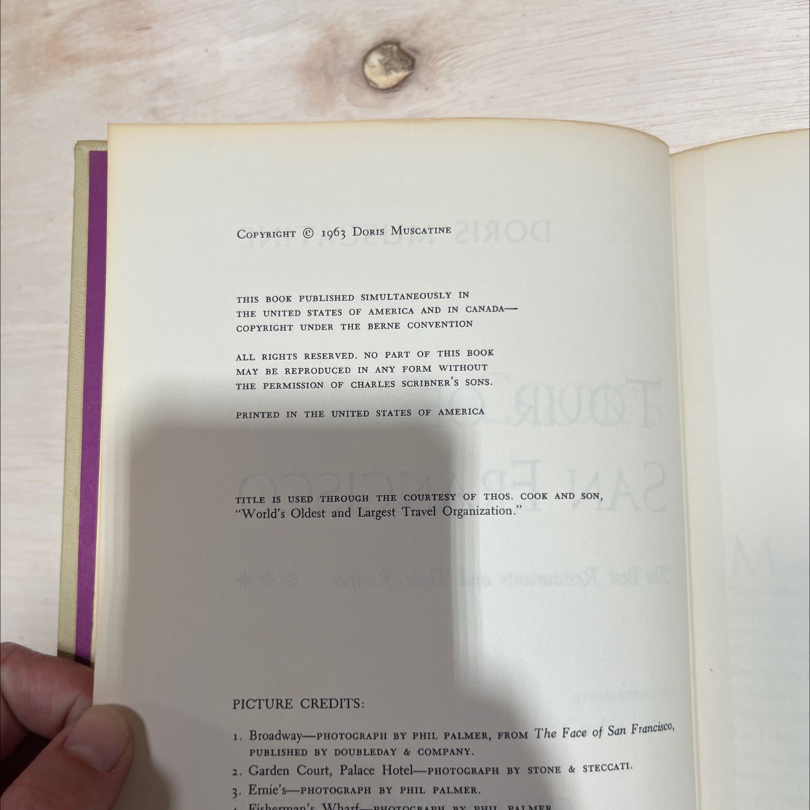 a cook's tour of san francisco book, by doris muscatine, 1963 Hardcover image 3