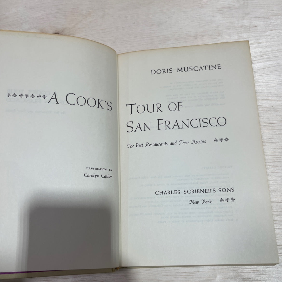 a cook's tour of san francisco book, by doris muscatine, 1963 Hardcover image 2