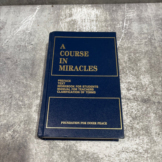 a course in miracles combined volume book, by unknown, 1992 Hardcover image 1