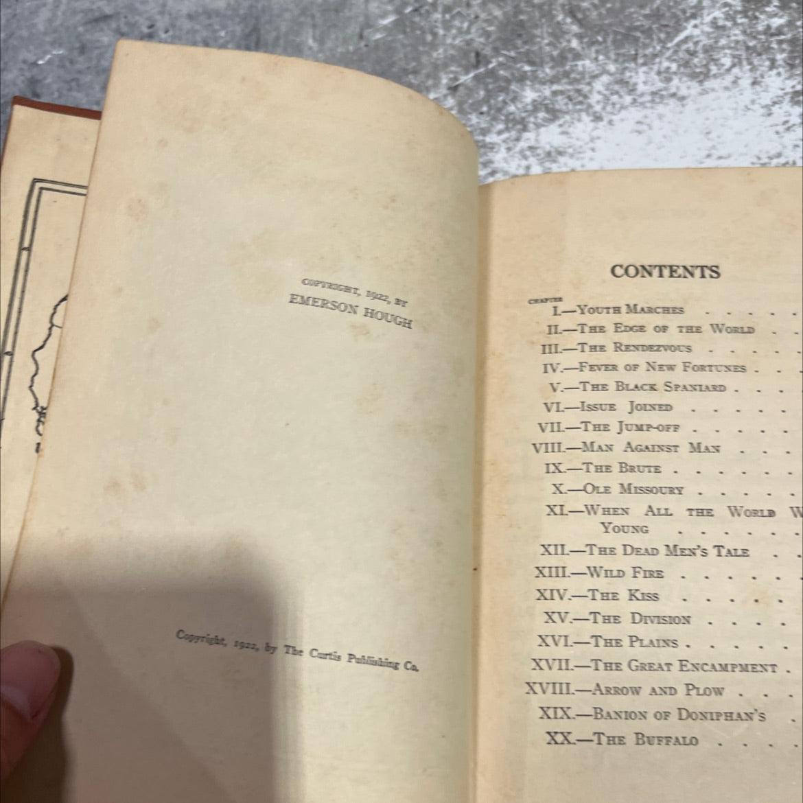a covered wagon book, by emerson hough, 1922 Hardcover image 3