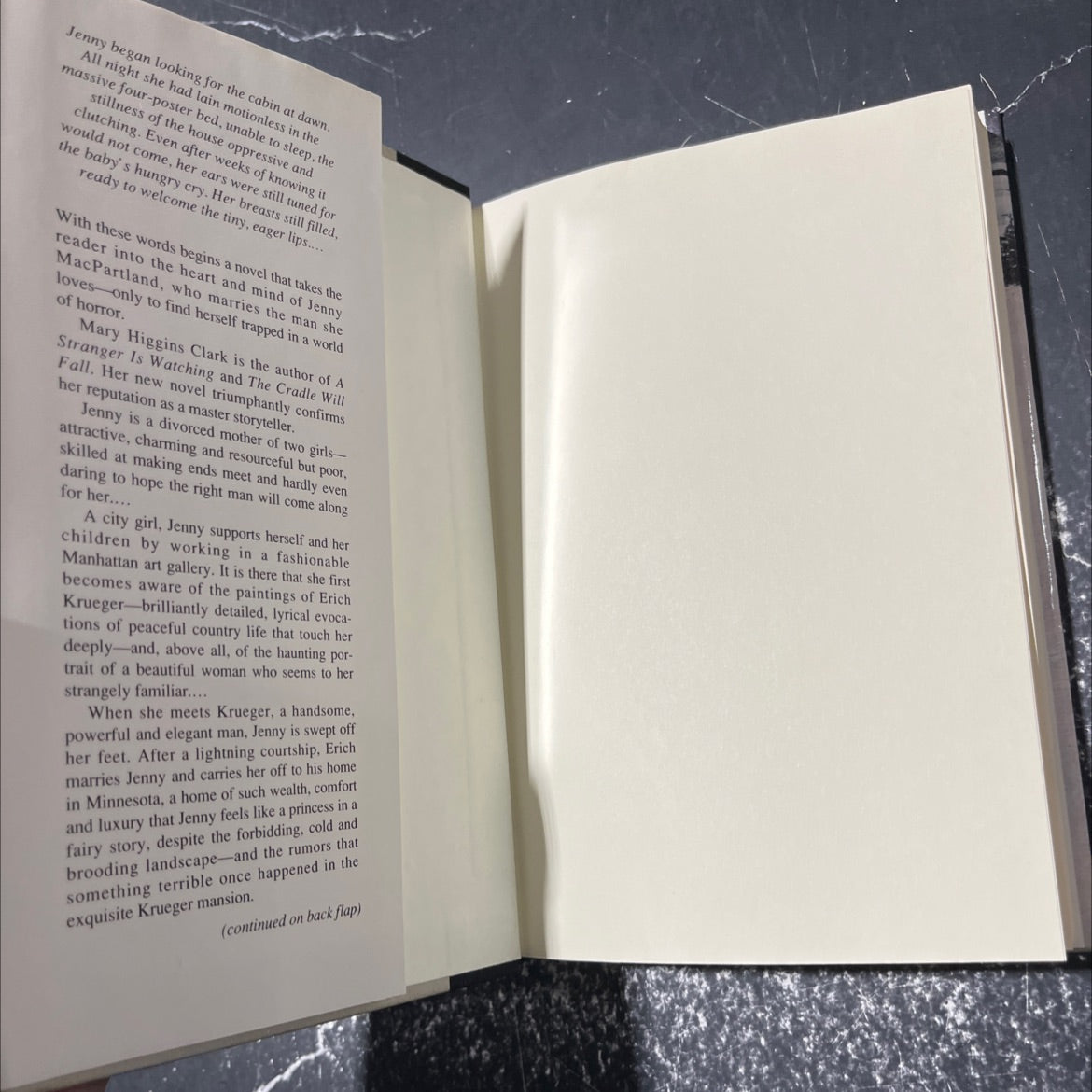 a cry in the night book, by mary higgins clark, 1982 Hardcover image 4