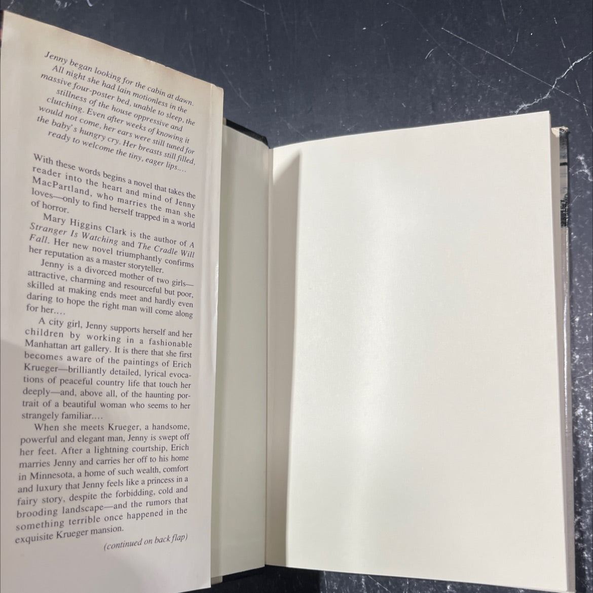 a cry in the night book, by mary higgins clark, 1982 Hardcover image 4