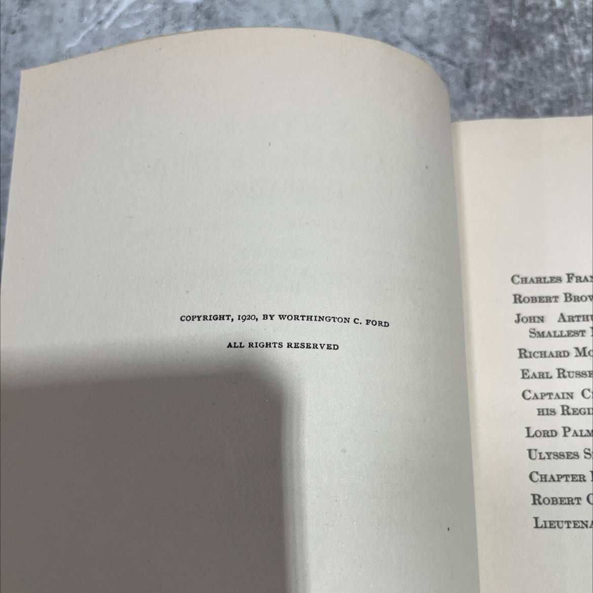 a cycle of adams letters 1861-1865 book, by worthington chauncey ford, 1920 Hardcover image 3