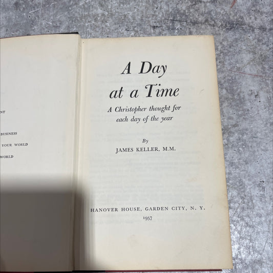 a day at a time a christopher thought for each day of the year book, by james keller, m.m., 1957 Hardcover image 2