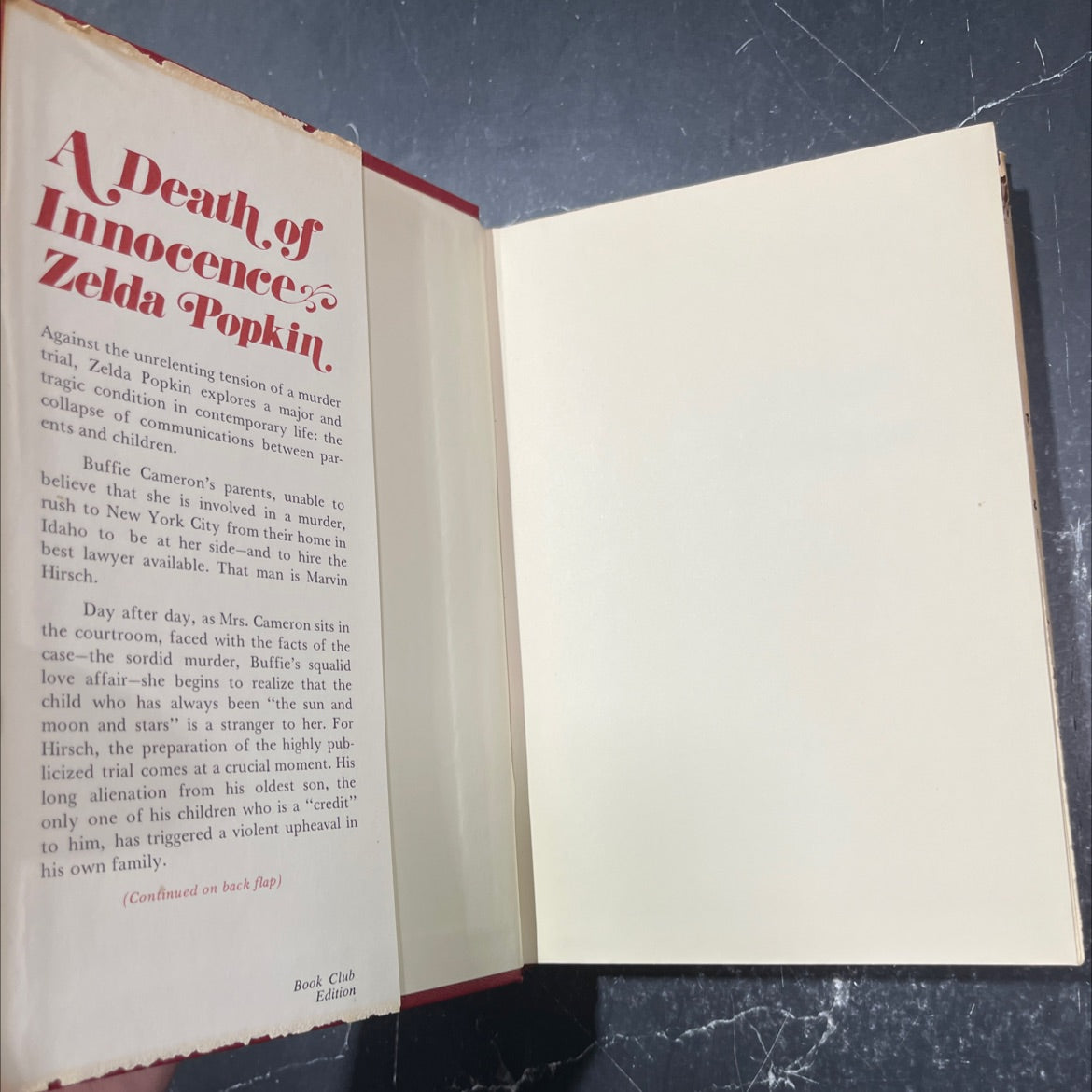 a death of innocence book, by zelda popkin, 1971 Hardcover image 4