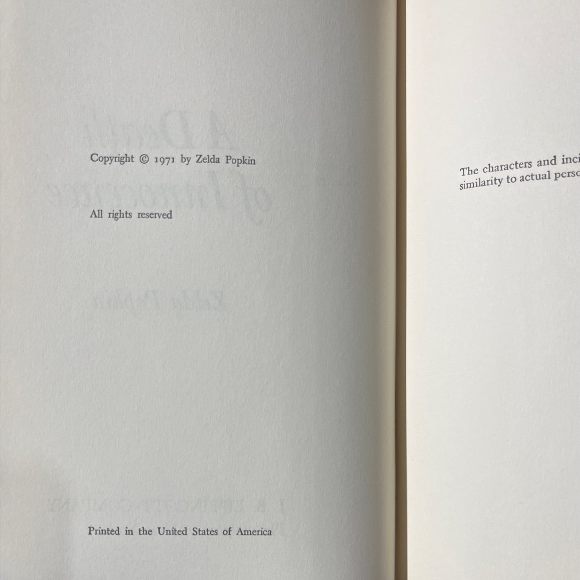 a death of innocence book, by zelda popkin, 1971 Hardcover image 3