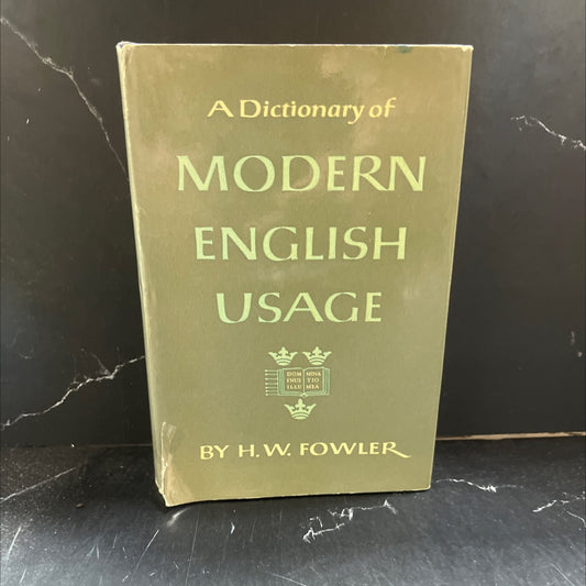 a dictionary of modern english usage book, by h. w. fowler, 1964 Hardcover image 1