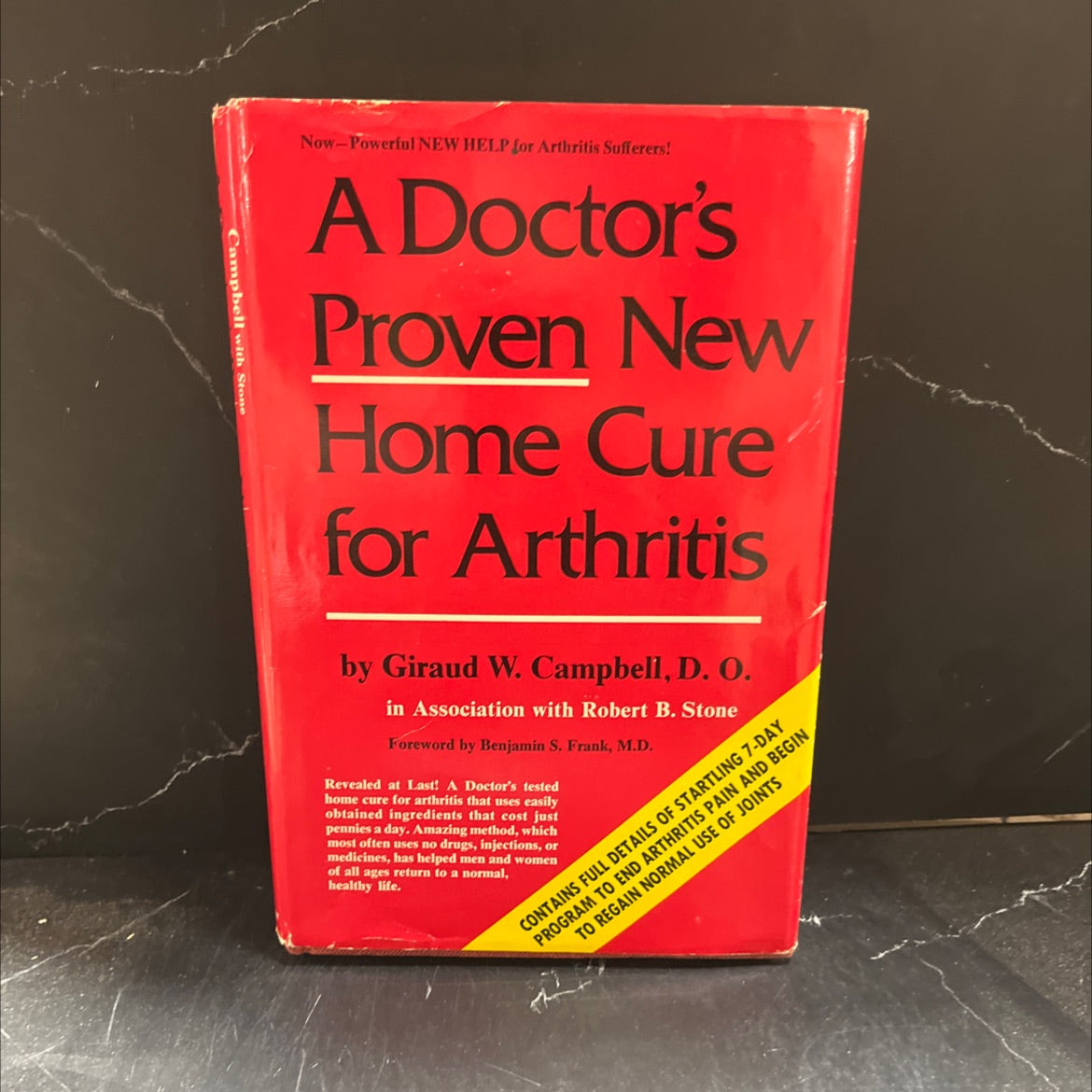 a doctor's proven new home cure for arthritis book, by giraud w. campbell, d.o., 1972 Hardcover image 1