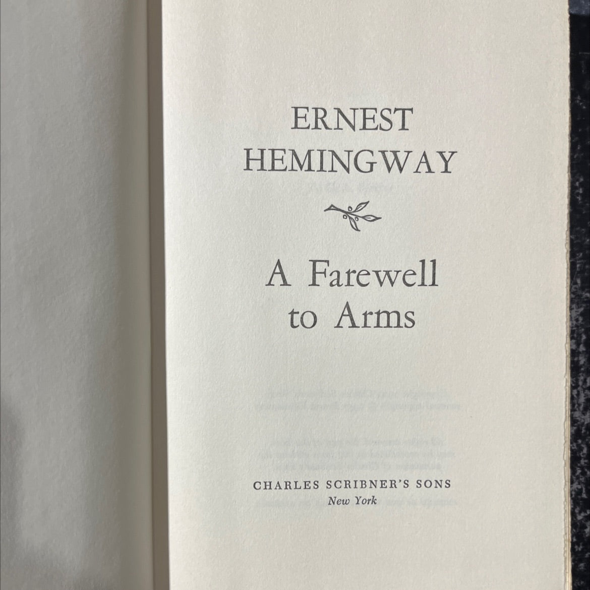 a farewell to arms book, by ernest hemingway, 1957 Hardcover image 2