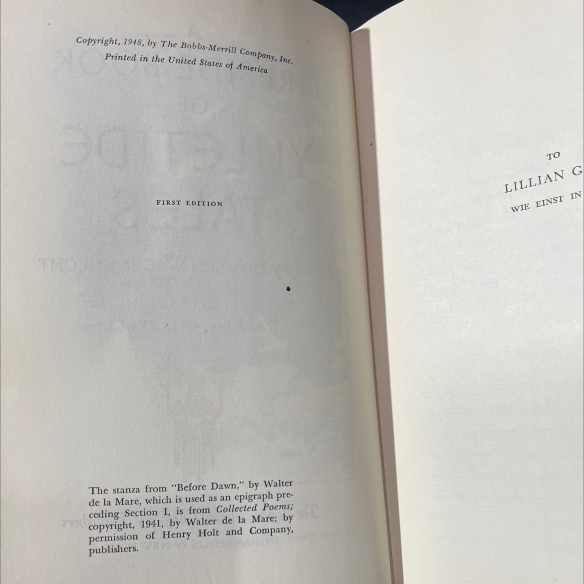 a fireside book of yuletide tales book, by edward wagenknecht, 1948 Hardcover image 3